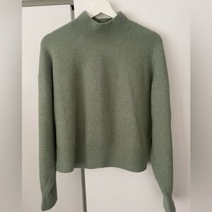 & Other Stories Light Green Turtleneck Sweater